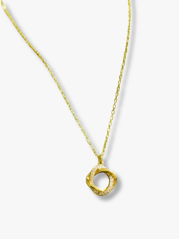 Love Knot Necklace - 18K Gold Plated Pedant