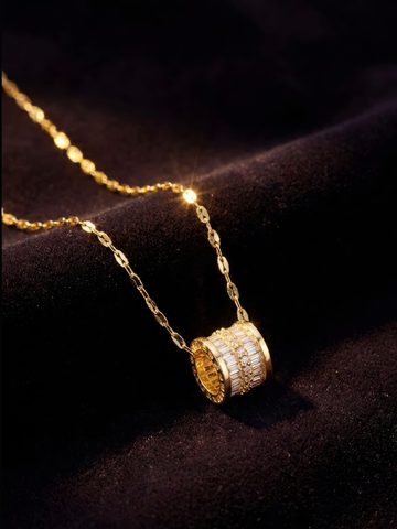 Crystal Barrel Necklace