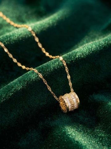 Crystal Barrel Necklace
