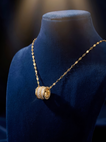 Crystal Barrel Necklace
