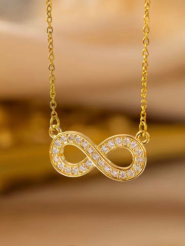 Infinity Necklace with Zirconia