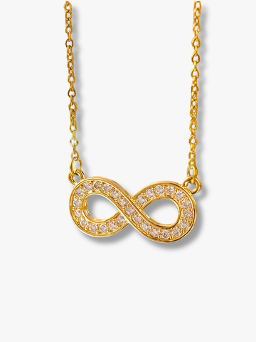 Infinity Necklace with Zirconia