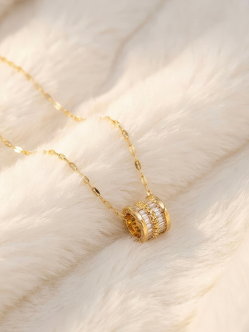 Crystal Barrel Necklace