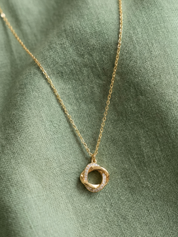 Love Knot Necklace - 18K Gold Plated Pedant