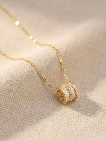 Crystal Barrel Necklace